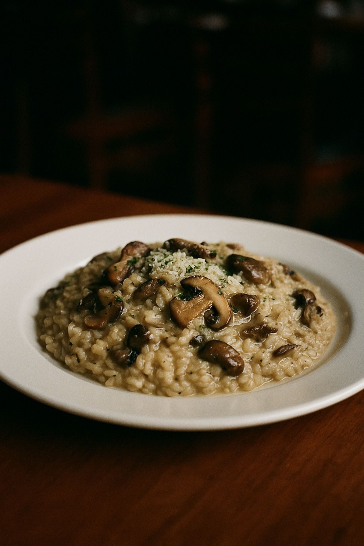 Truffle Mushroom Risotto.
